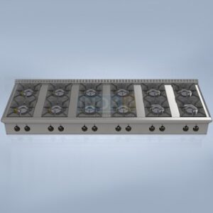 Професионален газов котлон с 12 горелки