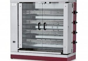 Газов грил за пилета с 4 въртящи шиша